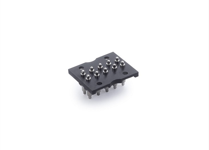 10 Pin Ob Lub Taub Hau Pogo Pin Connector