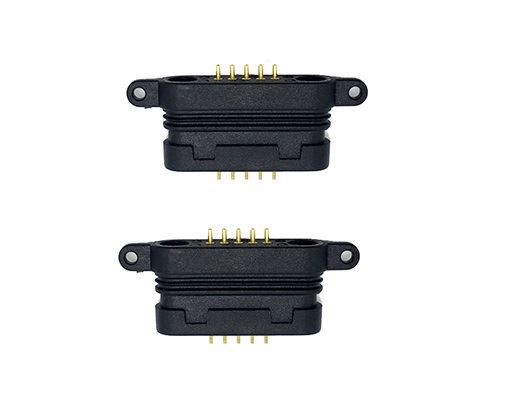 Caij nplooj ntoos hlav-loaded Housing Pogo Pin Connector