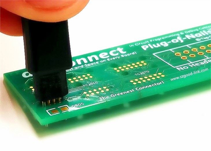 Caij nplooj ntoos hlav-loaded kub plated PCB Connector