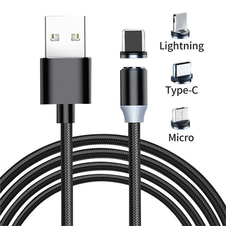 3 hauv 1 Magnetic Fast Charging Pogo Pin Cables