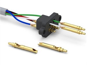 Yuav ua li cas lub cable raug ntsia rau ntawm pogo pins?