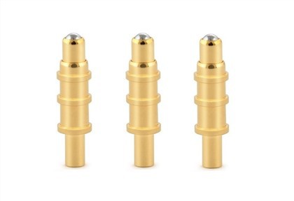 Caij nplooj ntoos hlav-loaded Ballpoint Pogo Pin Connector